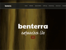 Tablet Screenshot of benterra.de